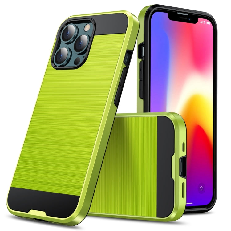 For iPhone 13 Brushed Texture Shockproof Protective Case