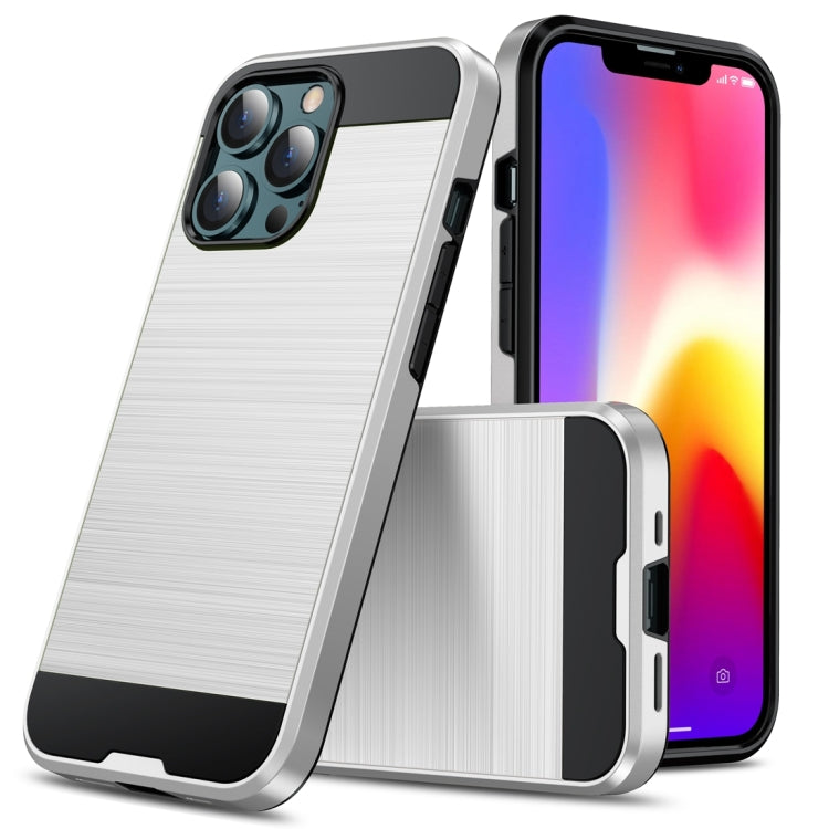 For iPhone 13 Pro Brushed Texture Shockproof Protective Case