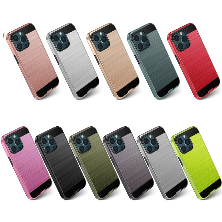 For iPhone 13 Pro Brushed Texture Shockproof Protective Case