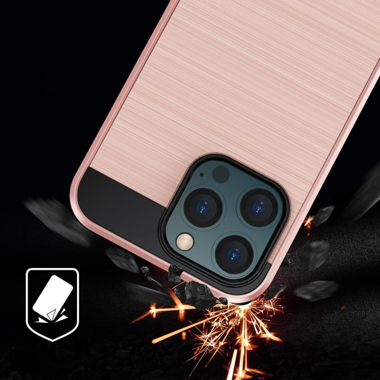 For iPhone 13 Pro Brushed Texture Shockproof Protective Case