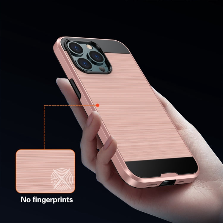 For iPhone 13 Pro Brushed Texture Shockproof Protective Case