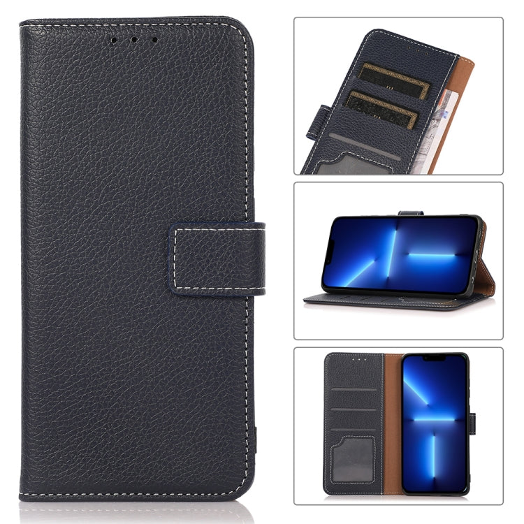 For iPhone 13 Pro Max Litchi Texture PU + TPU Horizontal Flip Leather Case with Holder & Card Slots & Wallet
