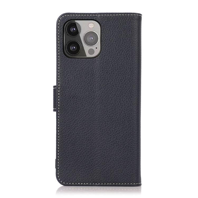 For iPhone 13 Pro Max Litchi Texture PU + TPU Horizontal Flip Leather Case with Holder & Card Slots & Wallet