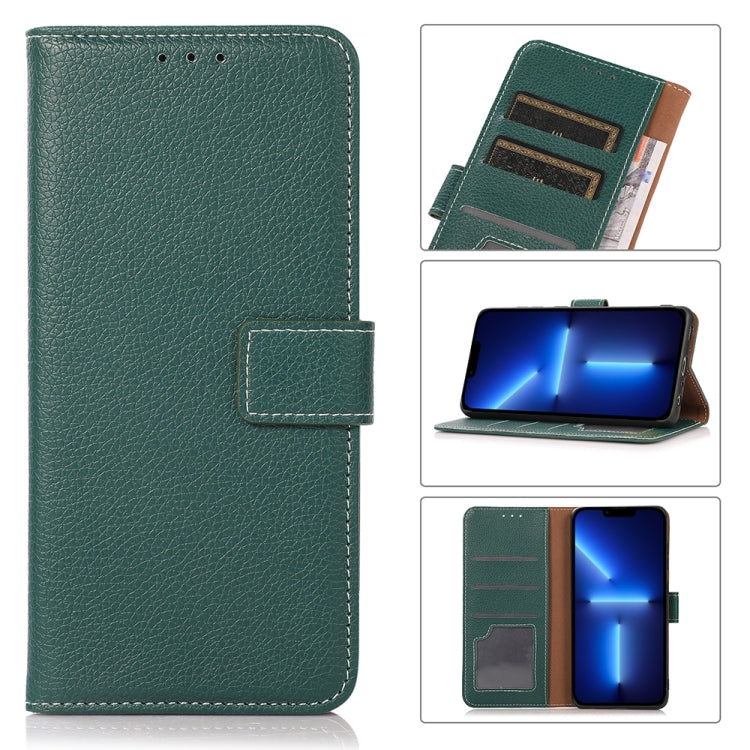For iPhone 13 Pro Max Litchi Texture PU + TPU Horizontal Flip Leather Case with Holder & Card Slots & Wallet