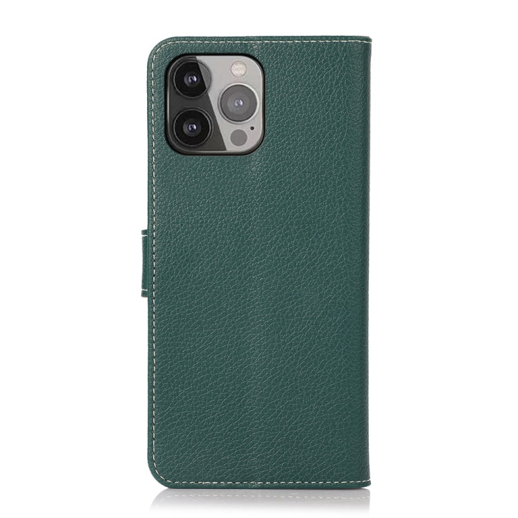 For iPhone 13 Pro Max Litchi Texture PU + TPU Horizontal Flip Leather Case with Holder & Card Slots & Wallet