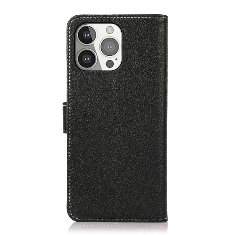 For iPhone 13 Pro Litchi Texture PU + TPU Horizontal Flip Leather Case with Holder & Card Slots & Wallet