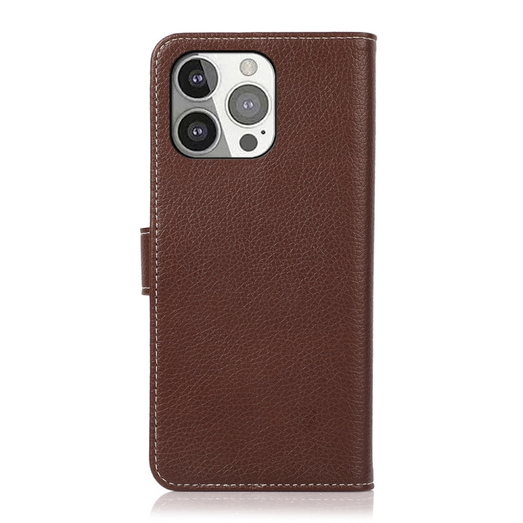 For iPhone 13 Pro Litchi Texture PU + TPU Horizontal Flip Leather Case with Holder & Card Slots & Wallet