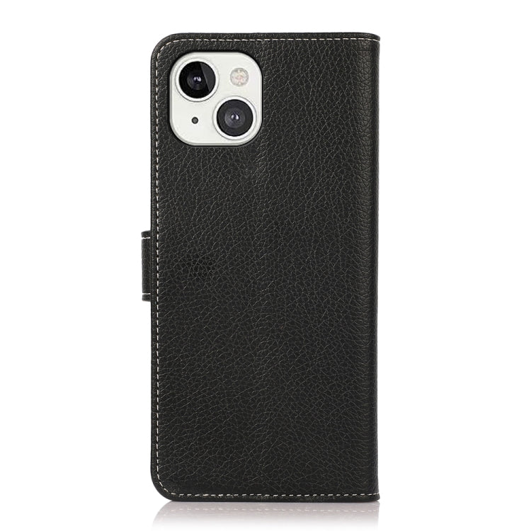 For iPhone 13 Litchi Texture PU + TPU Horizontal Flip Leather Case with Holder & Card Slots & Wallet
