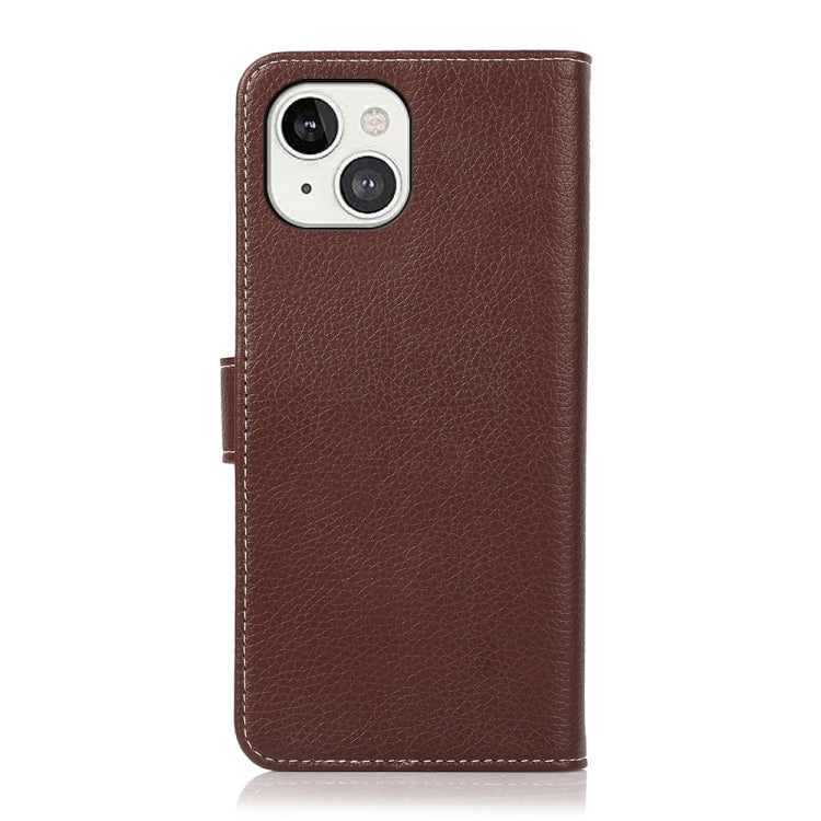For iPhone 13 Litchi Texture PU + TPU Horizontal Flip Leather Case with Holder & Card Slots & Wallet