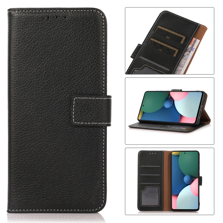For iPhone 13 mini Litchi Texture PU + TPU Horizontal Flip Leather Case with Holder & Card Slots & Wallet