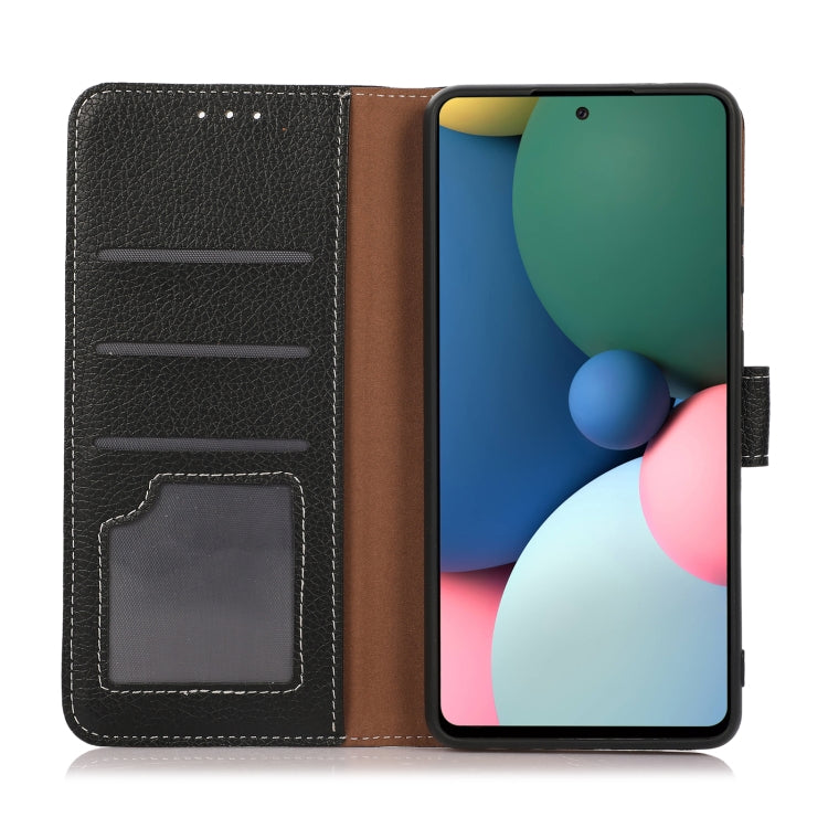 For iPhone 13 mini Litchi Texture PU + TPU Horizontal Flip Leather Case with Holder & Card Slots & Wallet