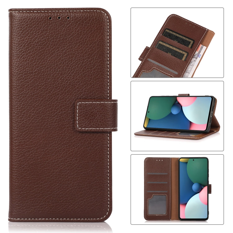 For iPhone 13 mini Litchi Texture PU + TPU Horizontal Flip Leather Case with Holder & Card Slots & Wallet