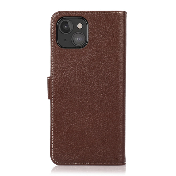 For iPhone 13 mini Litchi Texture PU + TPU Horizontal Flip Leather Case with Holder & Card Slots & Wallet
