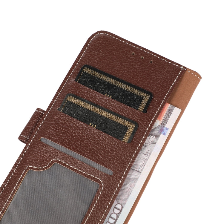 For iPhone 13 mini Litchi Texture PU + TPU Horizontal Flip Leather Case with Holder & Card Slots & Wallet