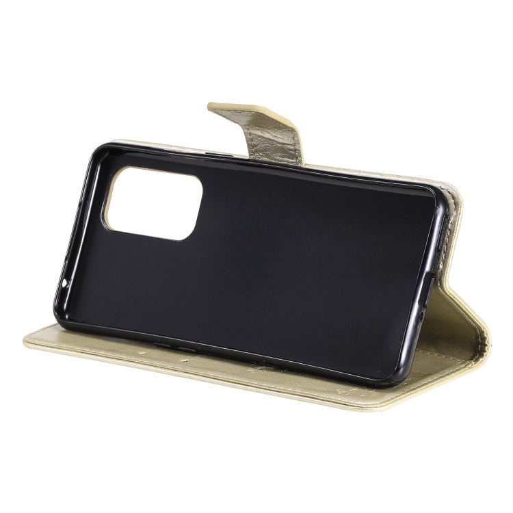 For OnePlus 9 Tree & Cat Pattern Pressed Printing Horizontal Flip PU Leather Case with Holder & Card Slots & Wallet & Lanyard