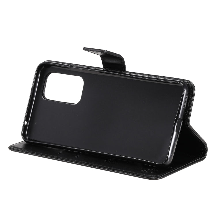 For OnePlus 9 Tree & Cat Pattern Pressed Printing Horizontal Flip PU Leather Case with Holder & Card Slots & Wallet & Lanyard