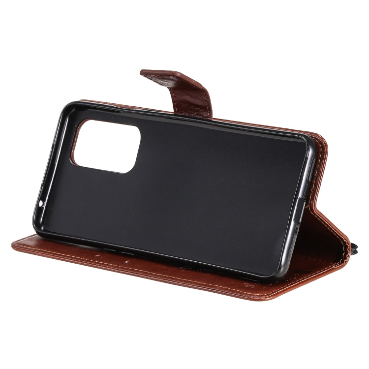 For OnePlus 9 Tree & Cat Pattern Pressed Printing Horizontal Flip PU Leather Case with Holder & Card Slots & Wallet & Lanyard