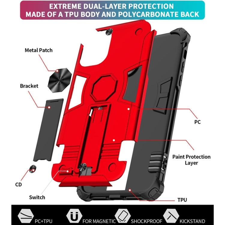For iPhone 11 Pro 10 PCS Shockproof TPU + PC Protective Case with Invisible Holder