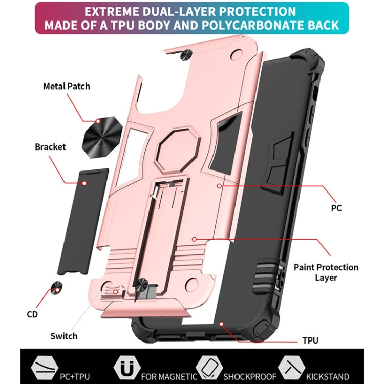 For iPhone 11 Pro 10 PCS Shockproof TPU + PC Protective Case with Invisible Holder