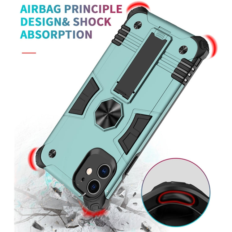 For iPhone 11 Pro 10 PCS Shockproof TPU + PC Protective Case with Invisible Holder