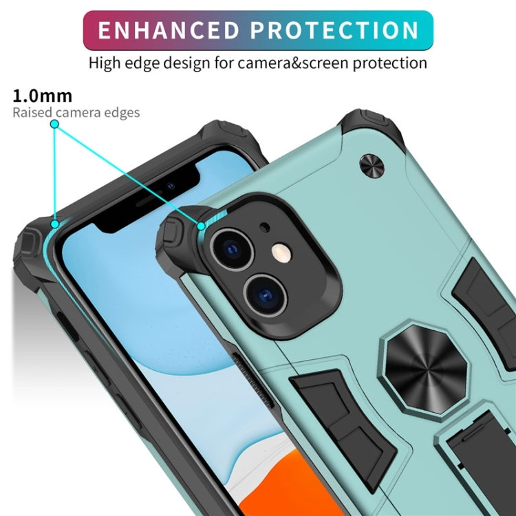 For iPhone 11 Pro 10 PCS Shockproof TPU + PC Protective Case with Invisible Holder