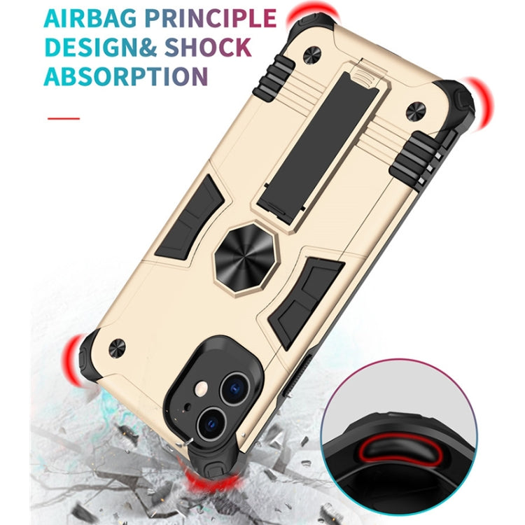 For iPhone 11 Pro 10 PCS Shockproof TPU + PC Protective Case with Invisible Holder