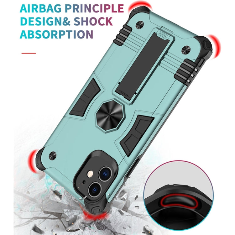 For iPhone 11 Pro Max 10 PCS Shockproof TPU + PC Protective Case with Invisible Holder