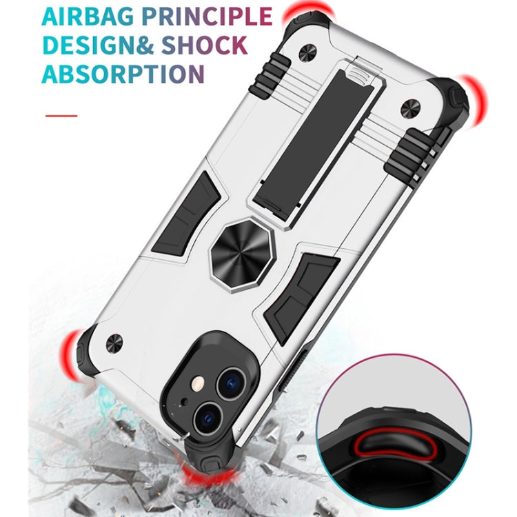 For iPhone 11 Pro Max 10 PCS Shockproof TPU + PC Protective Case with Invisible Holder