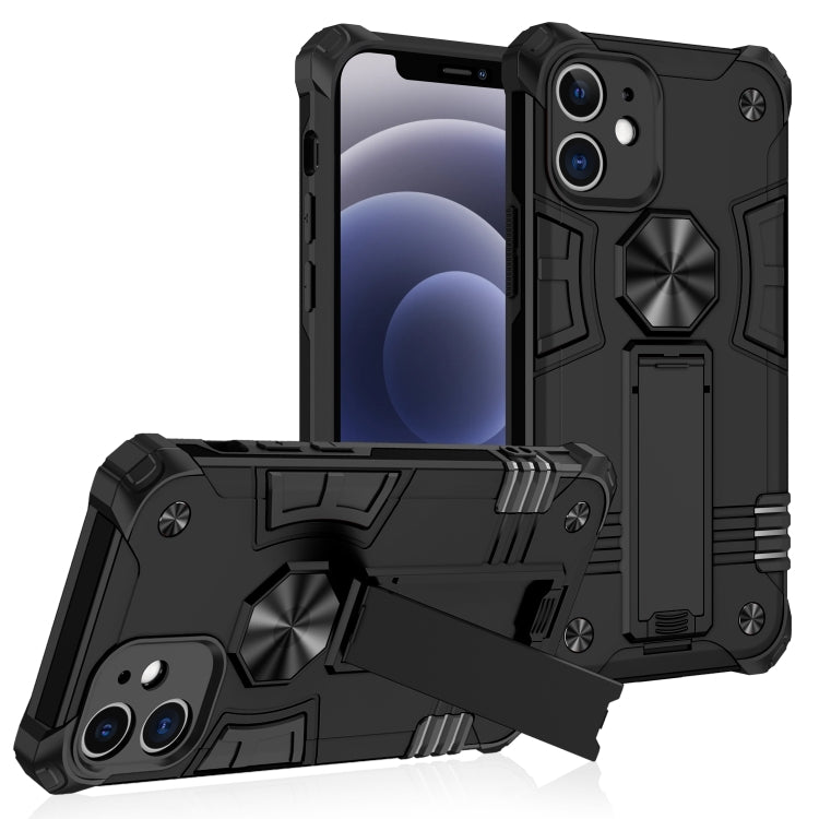 For iPhone 12 mini 10 PCS Shockproof TPU + PC Protective Case with Invisible Holder