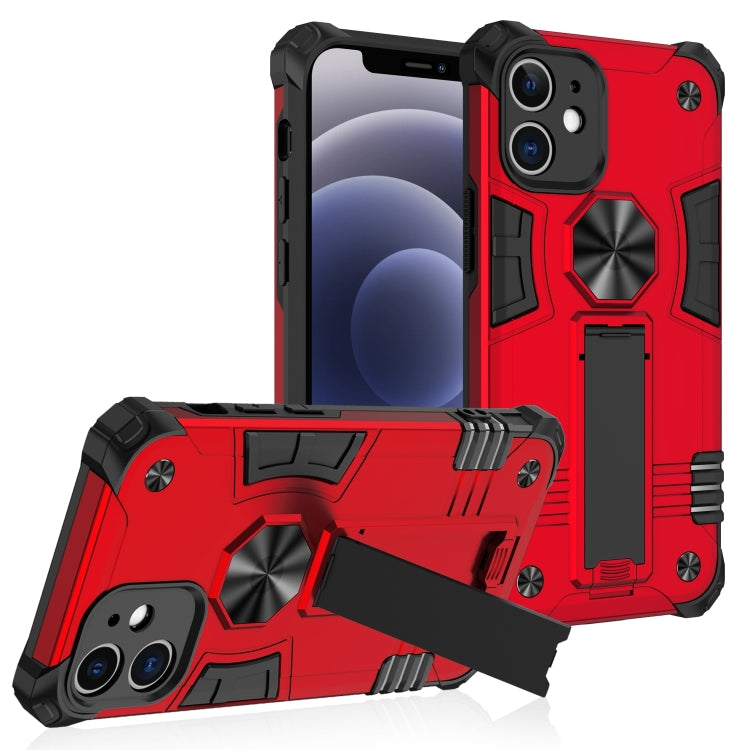 For iPhone 12 mini 10 PCS Shockproof TPU + PC Protective Case with Invisible Holder