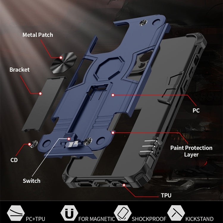 For iPhone 12 mini 10 PCS Shockproof TPU + PC Protective Case with Invisible Holder