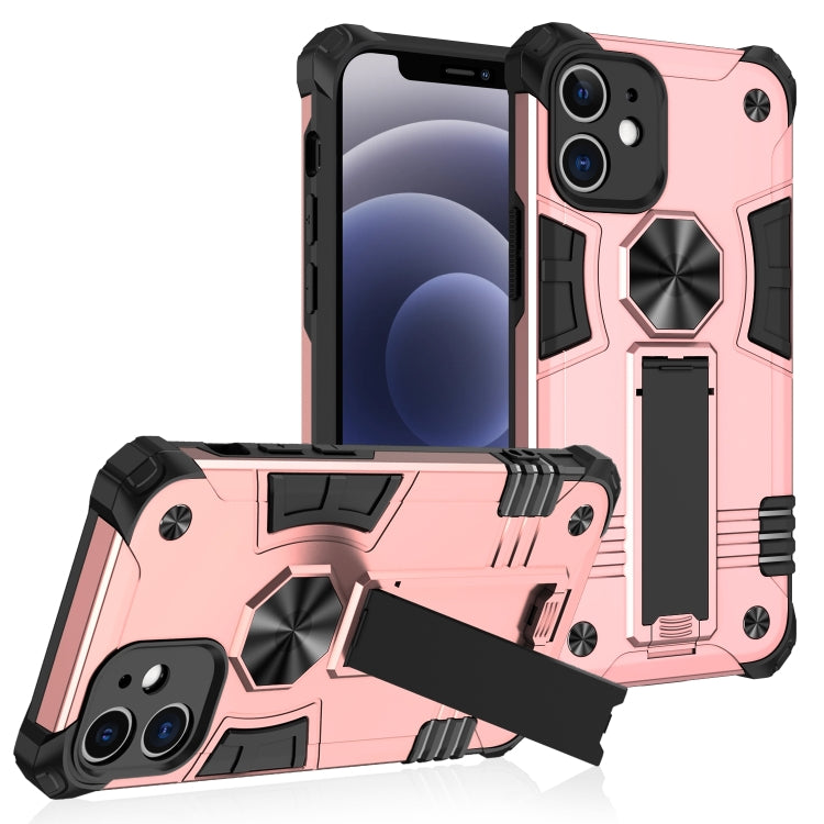 For iPhone 12 mini 10 PCS Shockproof TPU + PC Protective Case with Invisible Holder