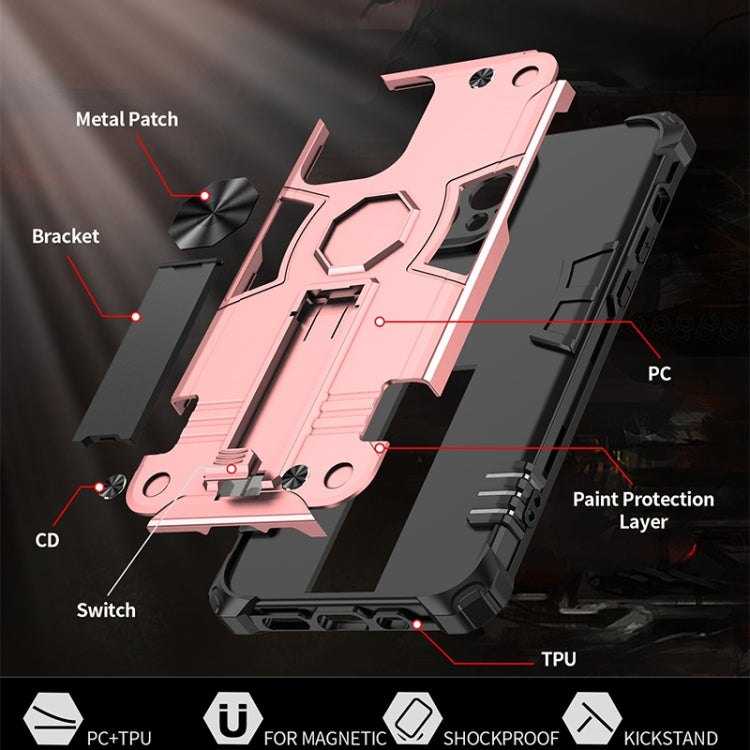For iPhone 12 mini 10 PCS Shockproof TPU + PC Protective Case with Invisible Holder
