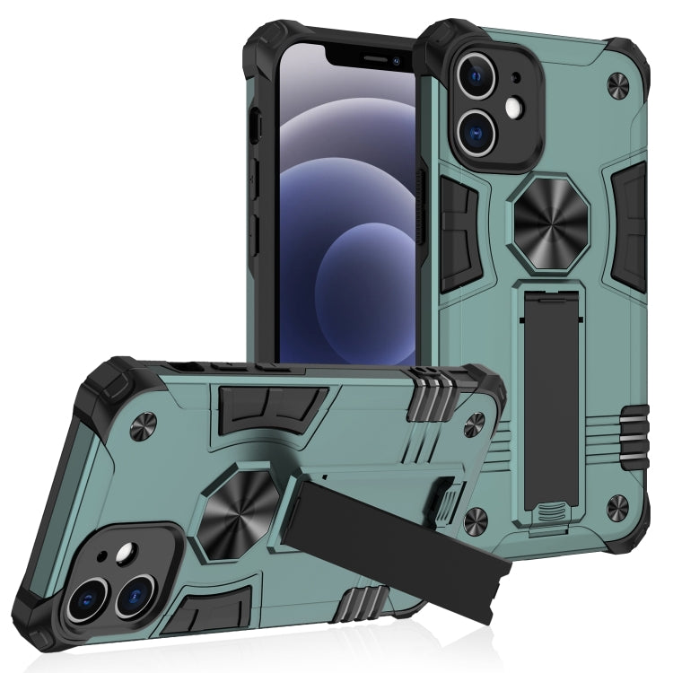 For iPhone 12 mini 10 PCS Shockproof TPU + PC Protective Case with Invisible Holder