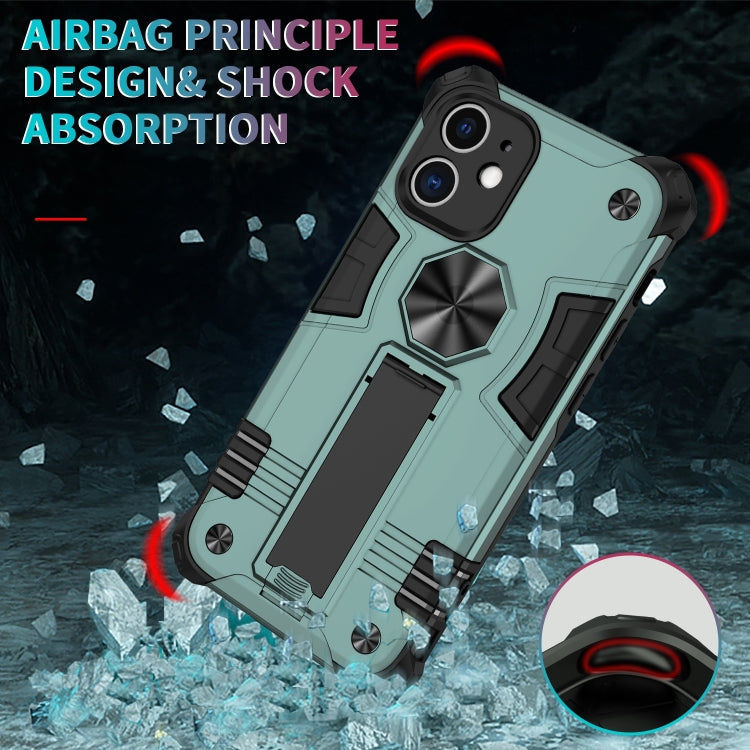 For iPhone 12 mini 10 PCS Shockproof TPU + PC Protective Case with Invisible Holder