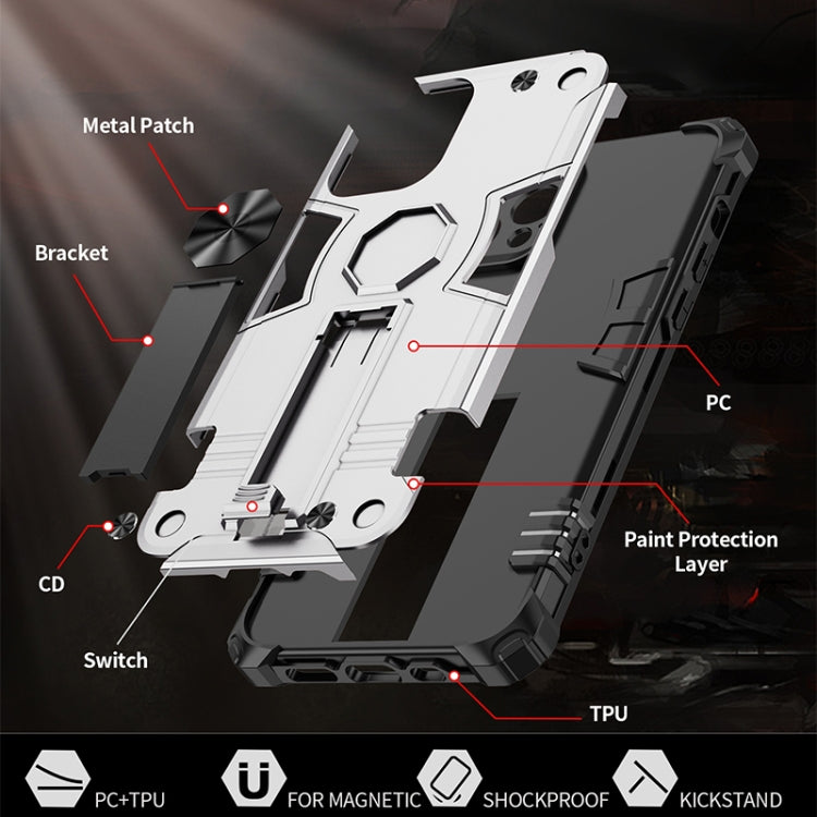 For iPhone 12 mini 10 PCS Shockproof TPU + PC Protective Case with Invisible Holder