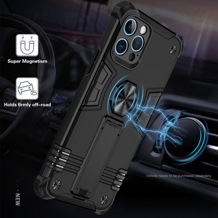 For iPhone 12 Pro 10pcs Shockproof TPU + PC Protective Case with Invisible Holder