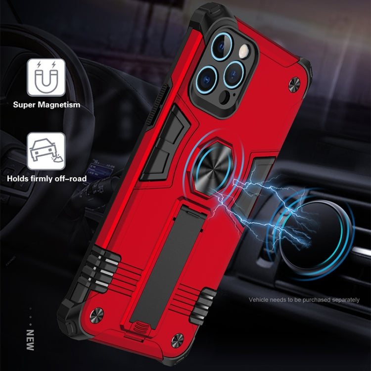 For iPhone 12 Pro 10pcs Shockproof TPU + PC Protective Case with Invisible Holder
