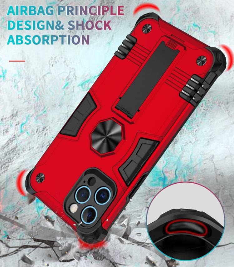 For iPhone 12 Pro 10pcs Shockproof TPU + PC Protective Case with Invisible Holder