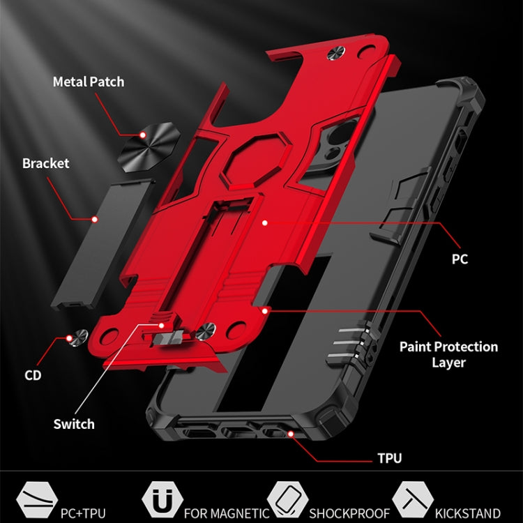 For iPhone 12 Pro 10pcs Shockproof TPU + PC Protective Case with Invisible Holder