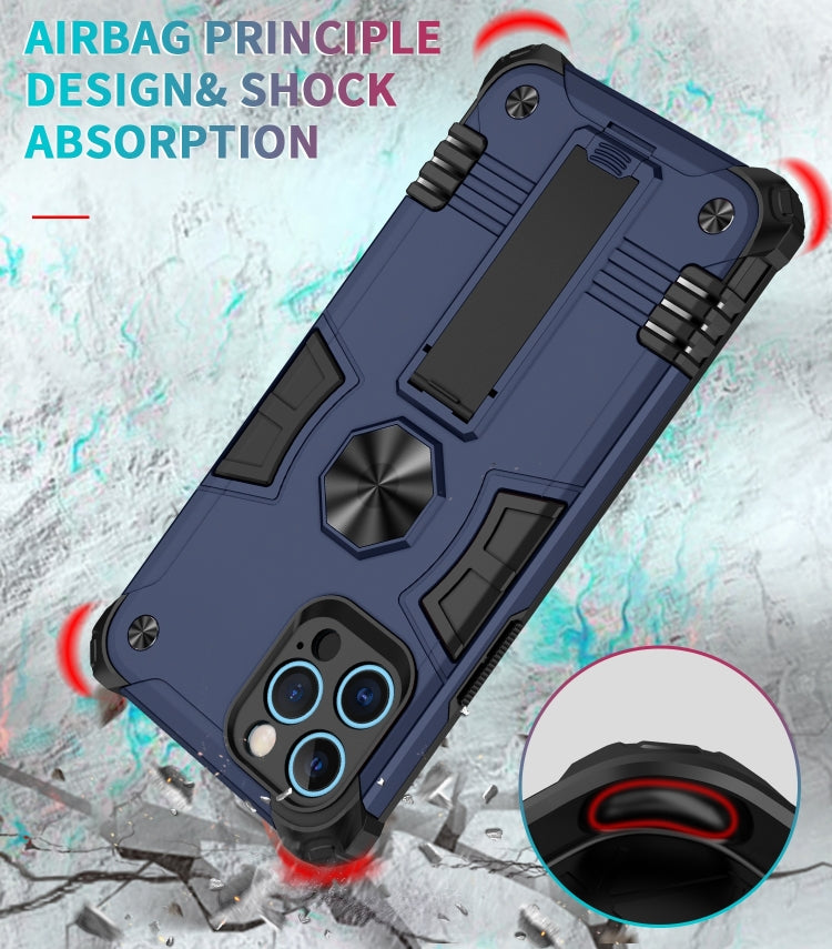 For iPhone 12 Pro 10pcs Shockproof TPU + PC Protective Case with Invisible Holder