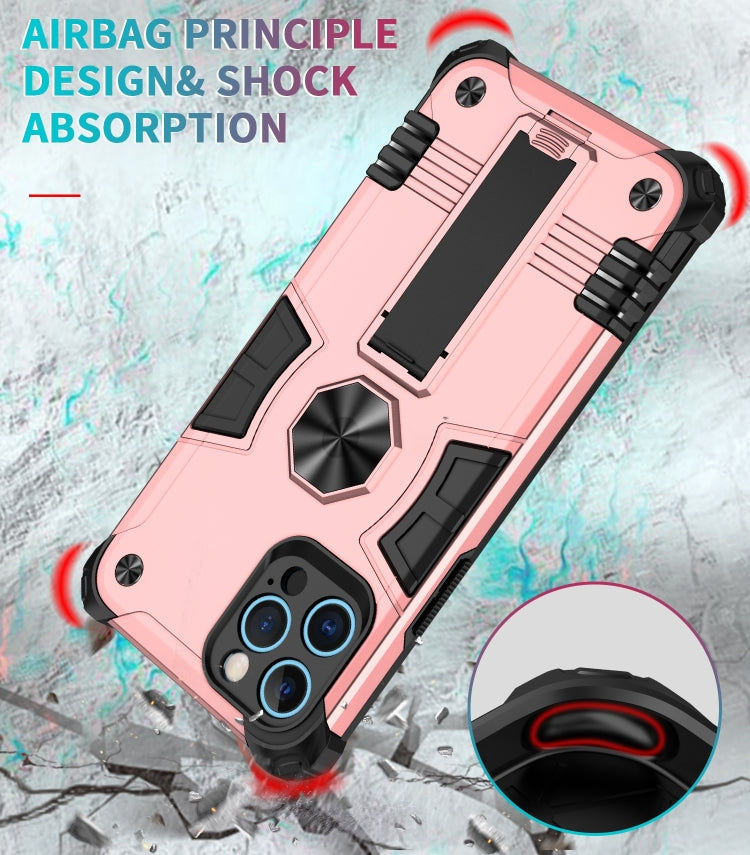 For iPhone 12 Pro 10pcs Shockproof TPU + PC Protective Case with Invisible Holder