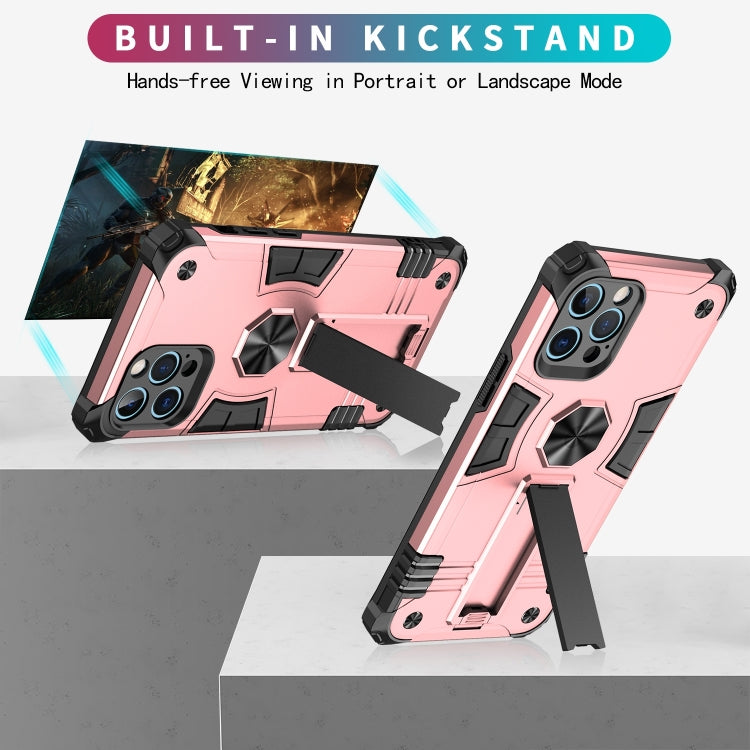 For iPhone 12 Pro 10pcs Shockproof TPU + PC Protective Case with Invisible Holder