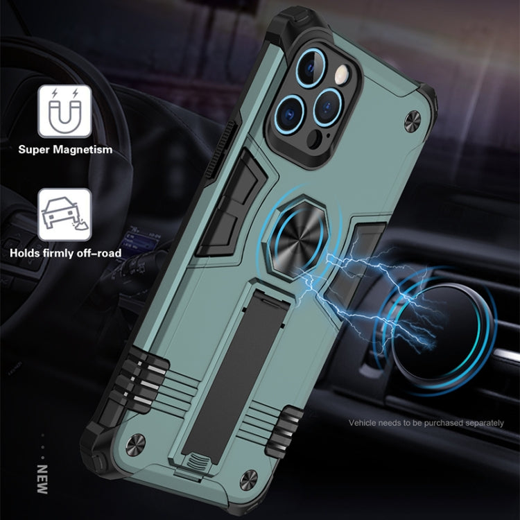 For iPhone 12 Pro 10pcs Shockproof TPU + PC Protective Case with Invisible Holder