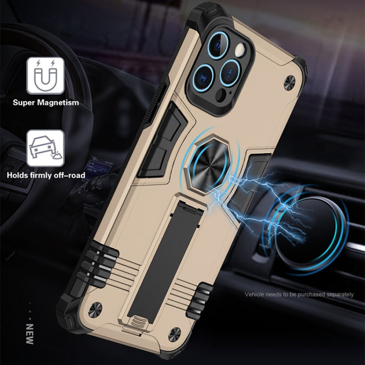 For iPhone 12 Pro 10pcs Shockproof TPU + PC Protective Case with Invisible Holder