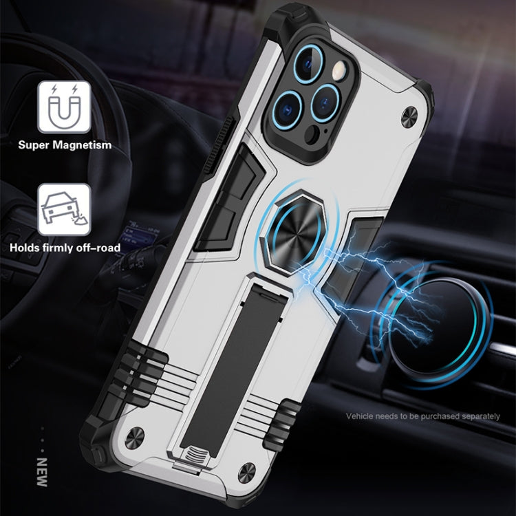 For iPhone 12 Pro 10pcs Shockproof TPU + PC Protective Case with Invisible Holder