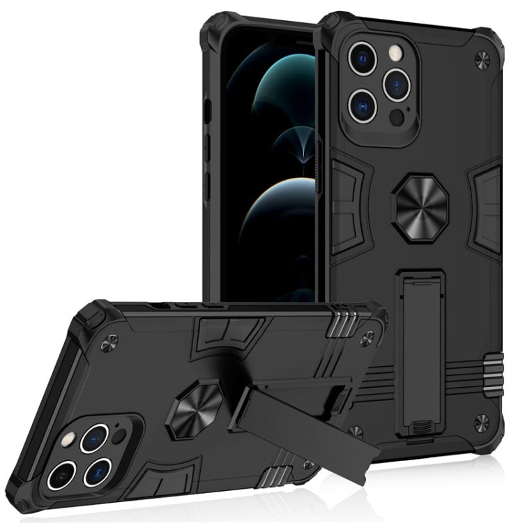 For iPhone 12 Pro Max 10 PCS Shockproof TPU + PC Protective Case with Invisible Holder