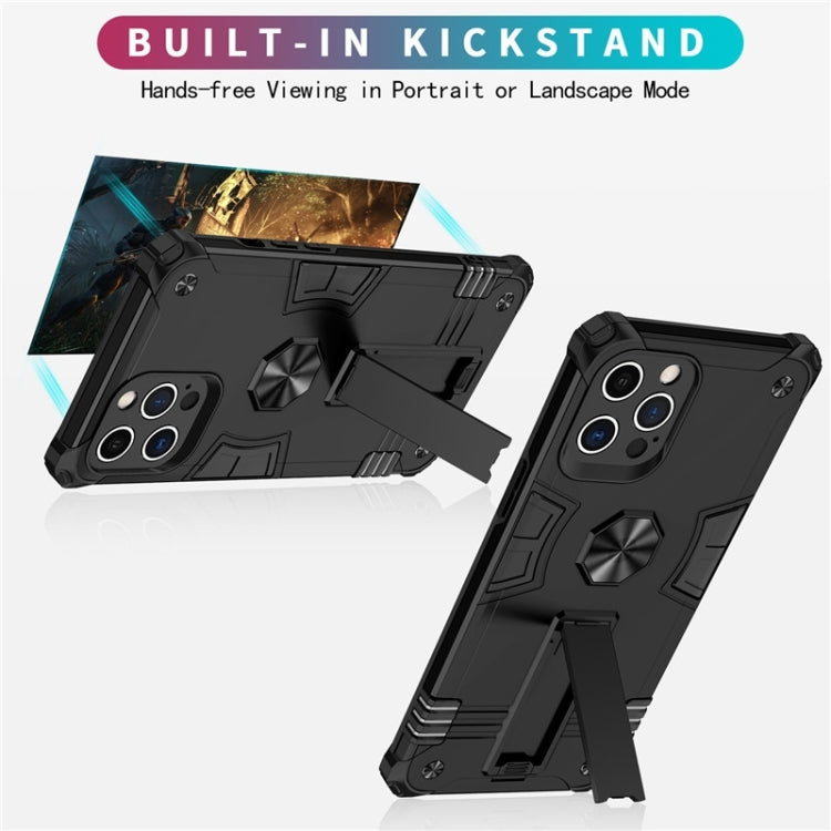 For iPhone 12 Pro Max 10 PCS Shockproof TPU + PC Protective Case with Invisible Holder