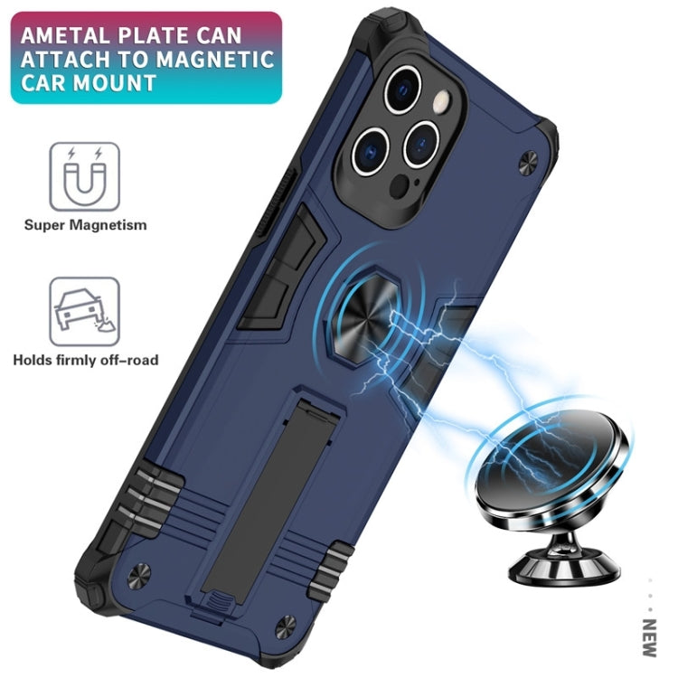 For iPhone 12 Pro Max 10 PCS Shockproof TPU + PC Protective Case with Invisible Holder