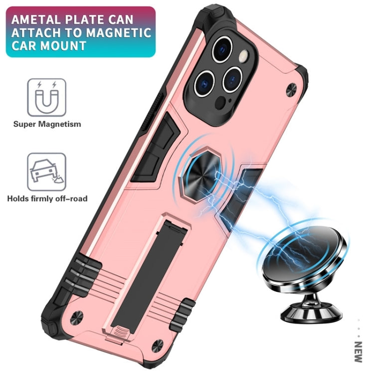 For iPhone 12 Pro Max 10 PCS Shockproof TPU + PC Protective Case with Invisible Holder